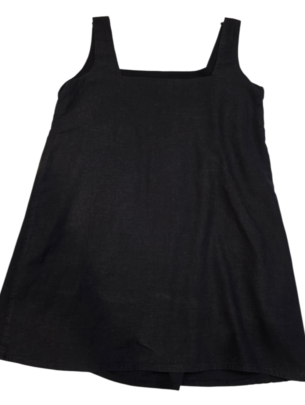 Alice In The Eve Black Square-Neck Mini Dress With Slit Size Medium - Picture 4 of 7